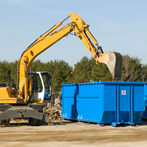 can i choose the location where the residential dumpster will be placed in Ether North Carolina